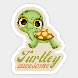 Turtley Awesome Sticker